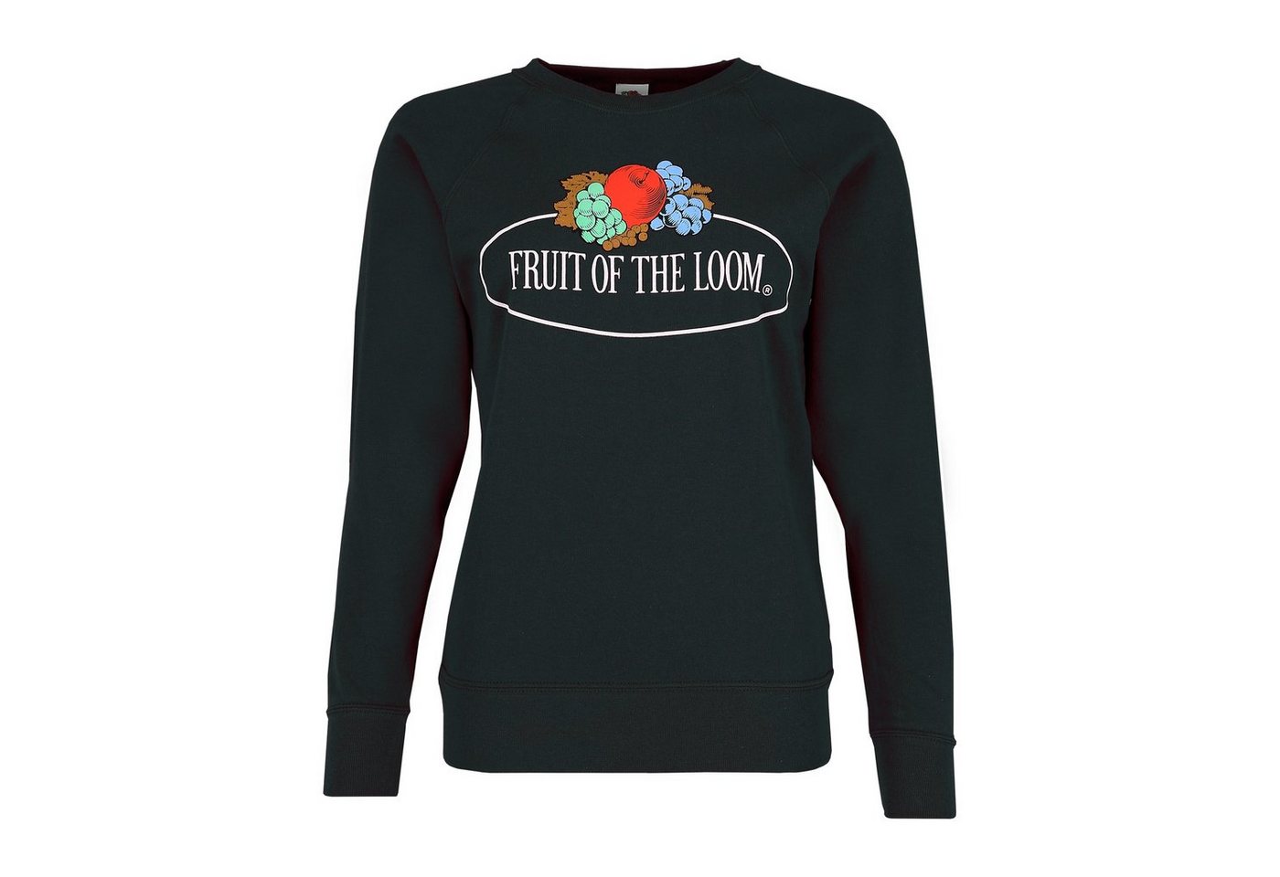 Fruit of the Loom Sweatshirt leichtes Damen Sweatshirt mit Vintage-Logo von Fruit of the Loom