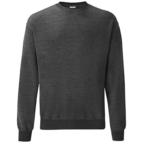 Fruit of the Loom Sweatshirt mit angesetzten Ärmeln, Größe:M, Farbe:dunkelgrau meliert Fruit of the Loom Sweatshirt mit angesetzten Ärmeln, Größe:M, Farbe:dunkelgrau meliert von Fruit of the Loom