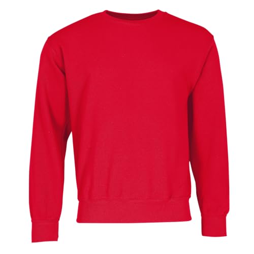 Fruit of the Loom Sweatshirt mit angesetzten ärmeln Gr. S, rot von Fruit of the Loom