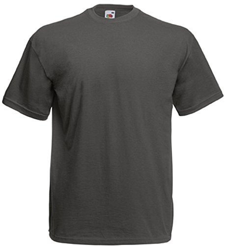 Fruit of the Loom T-Shirt (Valueweight), 27 Farben, kleine - Light Graphite - M von Fruit of the Loom