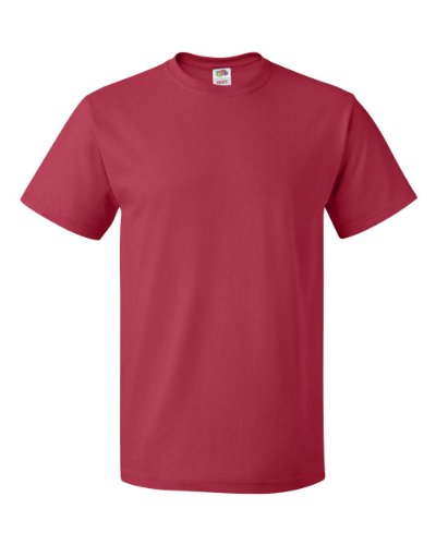 Fruit of the Loom T-Shirt (Valueweight), 27 Farben, kleine bis 4XL - Red - XL von Fruit of the Loom