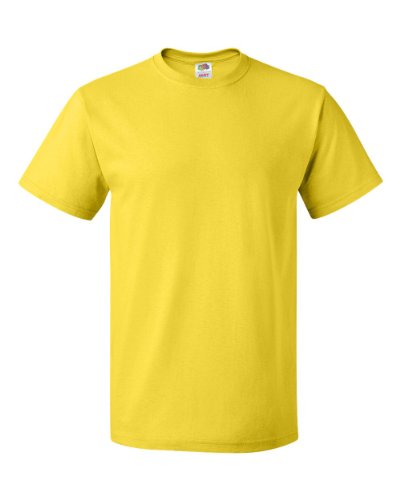 Fruit of the Loom T-Shirt (Valueweight), 27 Farben, kleine bis 4XL - Yellow - L von Fruit of the Loom