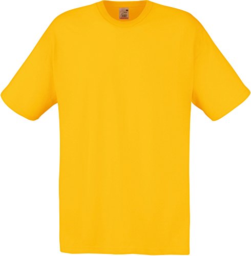 Fruit of the Loom T-Shirt 'Original Full Cut' 61–082–0 Gr. M, Yellow - Sunflower von Fruit of the Loom