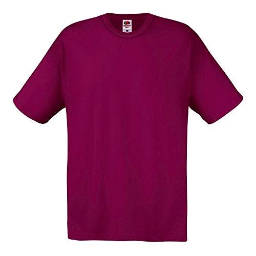 Fruit of the Loom - T-Shirt 'Original T' / Burgundy, L von Fruit of the Loom