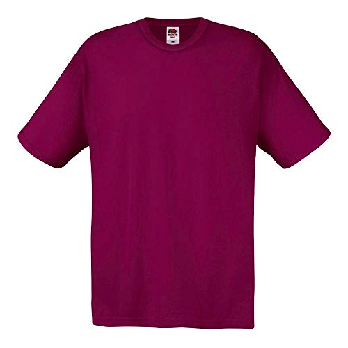 Fruit of the Loom - T-Shirt 'Original T' / Burgundy, XXL von Fruit of the Loom