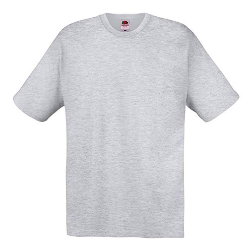 Fruit of the Loom - T-Shirt 'Original T' / Heather Grey, 4XL von Fruit of the Loom