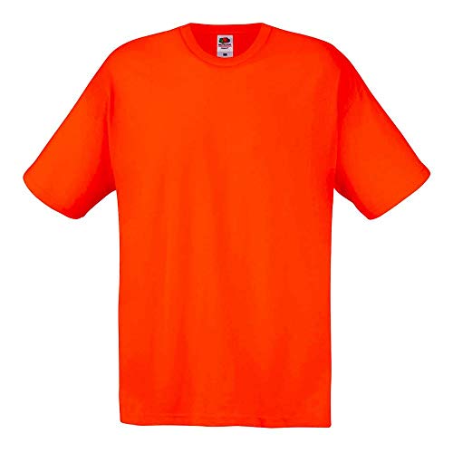 Fruit of the Loom - T-Shirt 'Original T' / Orange, M von Fruit of the Loom