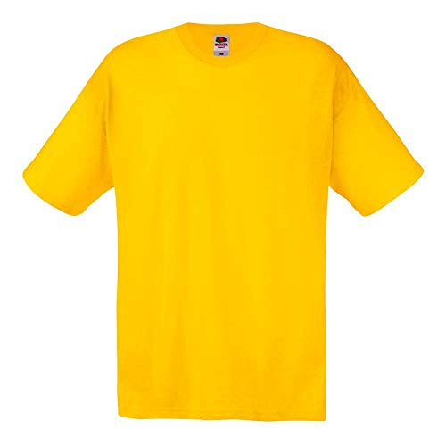 Fruit of the Loom - T-Shirt 'Original T' / Yellow, M von Fruit of the Loom