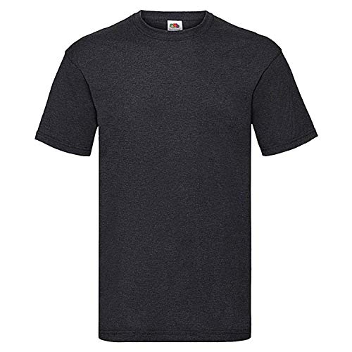 Fruit of the Loom - T-Shirt 'Valueweight T' / Dark Heather Grey, S von Fruit of the Loom