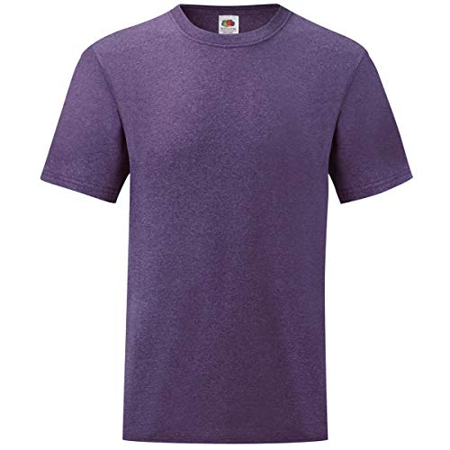 Fruit of the Loom - T-Shirt 'Valueweight T', Größe:S, Farbe:violett meliert von Fruit of the Loom