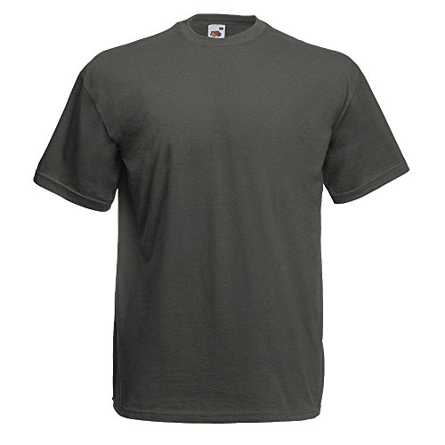 Fruit of the Loom - T-Shirt 'Valueweight T' / Light Graphite, 3XL von Fruit of the Loom