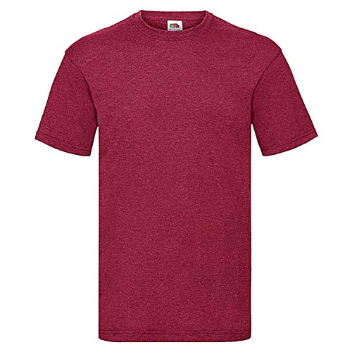 Fruit of the Loom - T-Shirt 'Valueweight T' / Vintage Heather Red, L von Fruit of the Loom