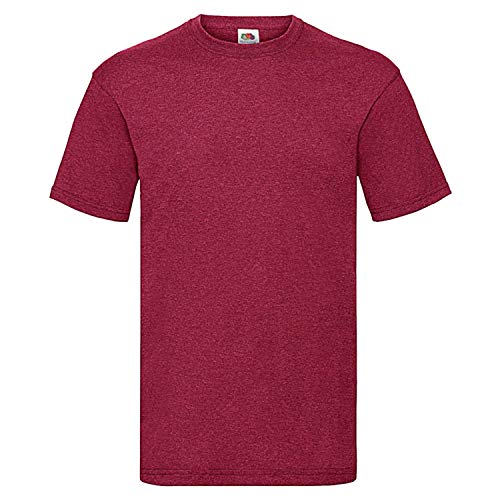 Fruit of the Loom - T-Shirt 'Valueweight T' / Vintage Heather Red, XXL von Fruit of the Loom