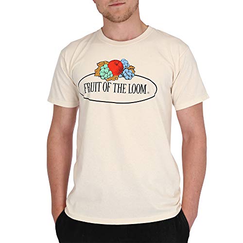 Fruit of the Loom T-Shirt mit Vintage Logo, Farbe:Natur, Größe:S von Fruit of the Loom