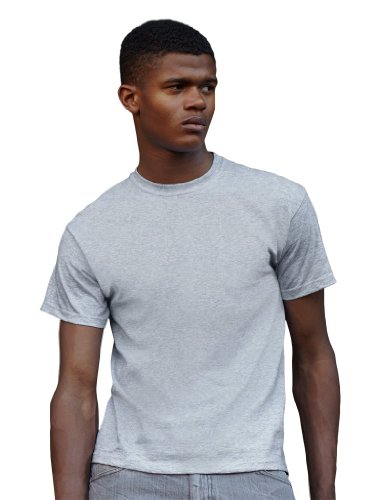 Fruit of the Loom T Valueweight Heather Grau L von Fruit of the Loom