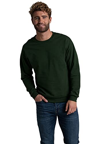 Fruit of the Loom Uni Eversoft Fleece Hoodies, Pullover, Moisture Wicking & Breathable, Sizes S-4x Kapuzenpullover, Duffle Bag Green Full Zip, XX-Large von Fruit of the Loom