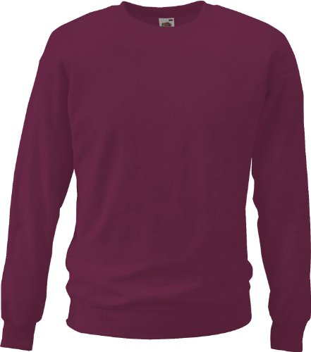 Fruit of the Loom Unisex-Sweatshirt Burgund Größe XL von Fruit of the Loom