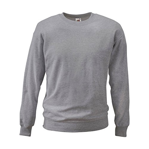 Fruit of the Loom Unisex-Sweatshirt grau Größe XXL von Fruit of the Loom