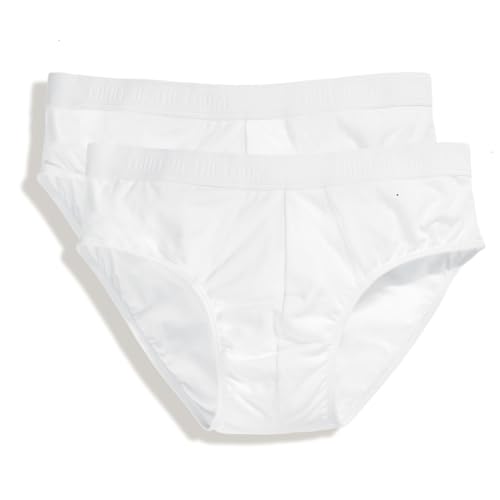 Fruit of the Loom Unterhosen 2-er Pack, Slips, Größe M (5), weiß von Fruit of the Loom
