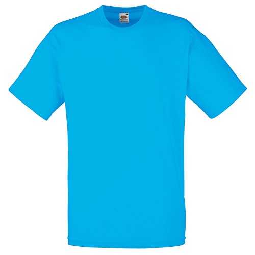 Fruit of the Loom Herren T-Shirt blau Azure X-Large von Fruit of the Loom