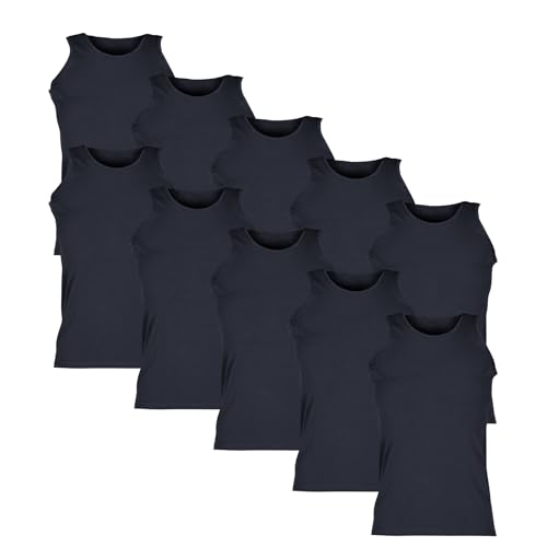 Fruit of the Loom Valueweight Athletic Vest Unterhemd 10er-Pack Herren, Deep Navy, 3XL von Fruit of the Loom