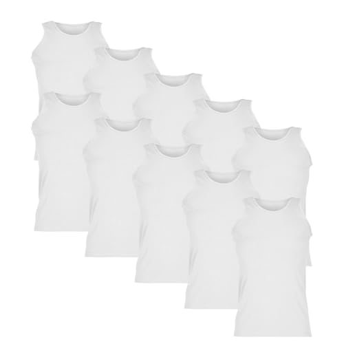 Fruit of the Loom Valueweight Athletic Vest Unterhemd 10er-Pack Herren, Weiß (White), XL von Fruit of the Loom