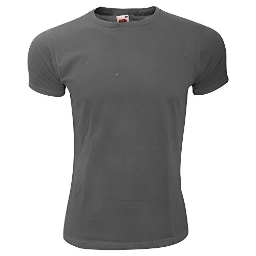 Fruit of The Loom Valueweight Herren T-Shirt Gr. S, anthrazit von Fruit of the Loom