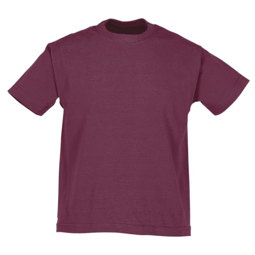 Fruit of the Loom Valueweight Kinder T-Shirt, Burgundy, 104 von Fruit of the Loom