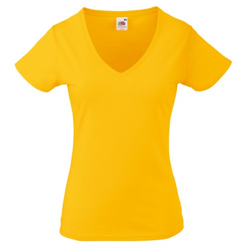 Fruit of the Loom Valueweight T Lady-Fit, Größe:XS, Farbe:Sonnenblumengelb von Fruit of the Loom