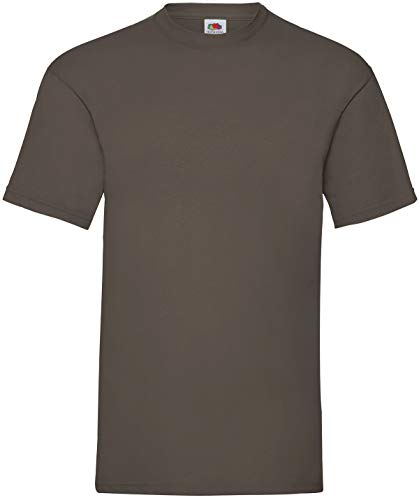 Fruit of the Loom Valueweight T-Shirt Diverse Farbsets S M L XL XXL 3XL 4XL 5XL (3XL, Chocolate) von Fruit of the Loom