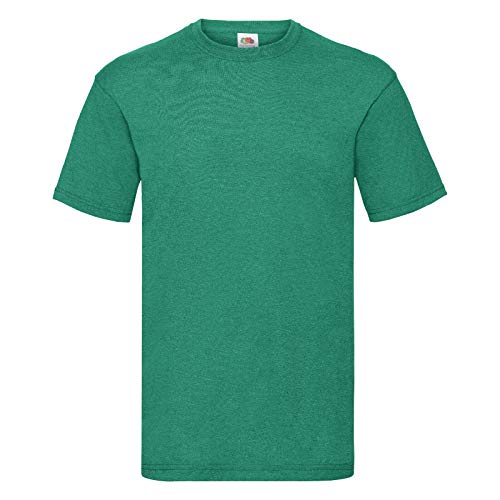 Fruit of the Loom Valueweight T-Shirt Diverse Farbsets S M L XL XXL 3XL 4XL 5XL (M, Retro Heather Green) von Fruit of the Loom