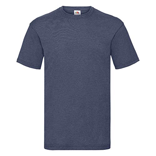 Fruit of the Loom Valueweight T-Shirt Diverse Farbsets S M L XL XXL 3XL 4XL 5XL (S, Vintage Heather Navy) von Fruit of the Loom