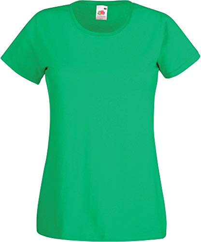 Fruit of the Loom Valueweight T-Shirt für Damen, Herren, Verde - Verde Verde, XL von Fruit of the Loom