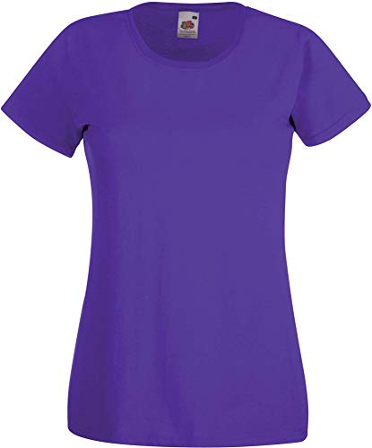 Fruit of the Loom Valueweight T-Shirt für Damen, Herren, X-Large,Purple - Purple, XL von Fruit of the Loom