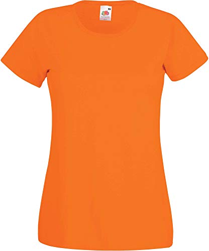 Fruit of the Loom Valueweight T-Shirt für Damen, Herren, XX-Large,Orange - Orange, XXL von Fruit of the Loom