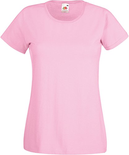 Fruit of the Loom Valueweight T-Shirt für Damen L Large,Pink - Light pink von Fruit of the Loom