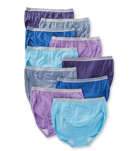 Fruit of the Loom Women's 6 Pack Heather Low-Rise Brief Panties, Assorted, 5 von Fruit of the Loom