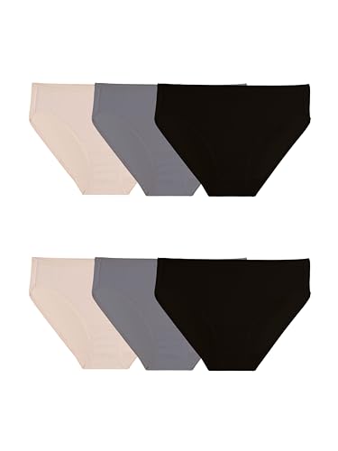Fruit of the Loom Women's 6 Pack Microfiber Bikini Panties, Multi, 4 von Fruit of the Loom