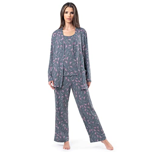 Fruit of the Loom Women's Breathable Tank Top, Pant, and Cardigan Sleep Set, Floral Print, 4X von Fruit of the Loom