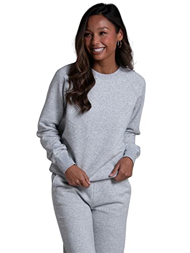 Fruit of the Loom Women's Crafted Comfort Fleece, Hoodies & Sweatpants, Super Soft Cotton Blend, Sweatshirt-Grey Heather von Fruit of the Loom