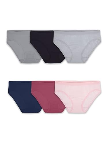Fruit of the Loom Women's Seamless Underwear Multipack (Assorted), Medium (6) von Fruit of the Loom