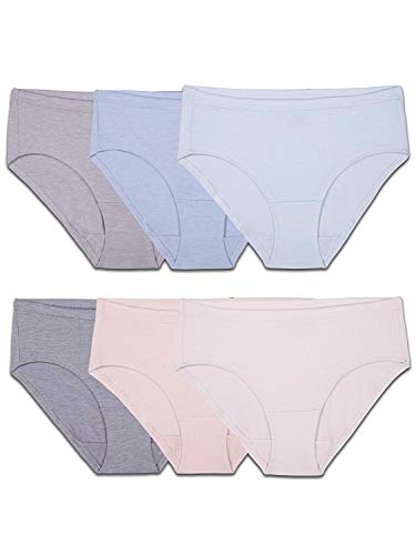 Fruit of the Loom Women's Underwear Panties (Regular & Plus Size), Hipster - Modal - 6 Pack, 8 von Fruit of the Loom