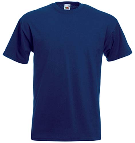 Fruit of the Loom - das T -Shirt Super Premium Plain Navy Größe XX-Large XXL von Fruit of the Loom