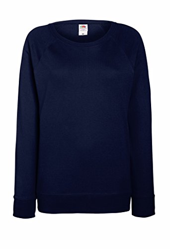Fruit of the Loom leichtes Sweatshirt mit Raglanärmel, für Damen Gr. X-Small, Dunkles Marineblau von Fruit of the Loom