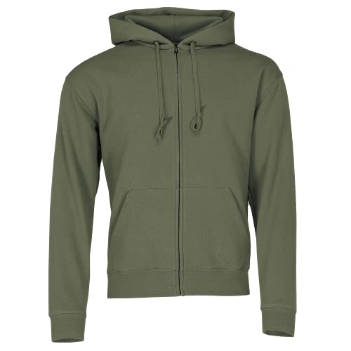 Fruit of the Loom: Hooded Zip Sweat 62-034-0, Größe:L;Farbe:Classic Olive von Fruit of the Loom