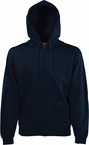 Fruit of the Loom: Hooded Zip Sweat 62-034-0, Größe:M;Farbe:Deep Navy von Fruit of the Loom