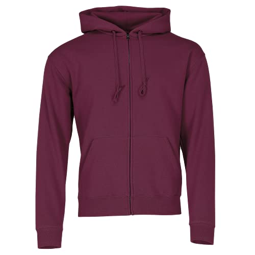 Fruit of the Loom: Hooded Zip Sweat 62-034-0, Größe:S;Farbe:Burgundy von Fruit of the Loom