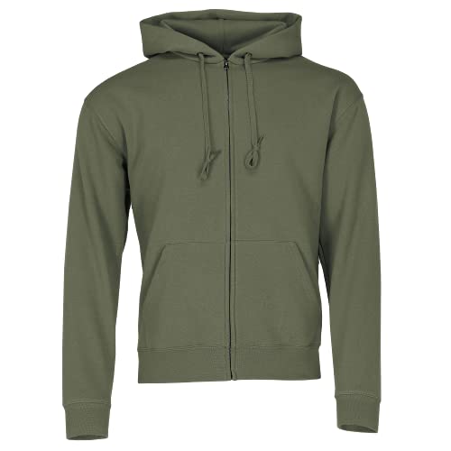 Fruit of the Loom: Hooded Zip Sweat 62-034-0, Größe:S;Farbe:Classic Olive von Fruit of the Loom