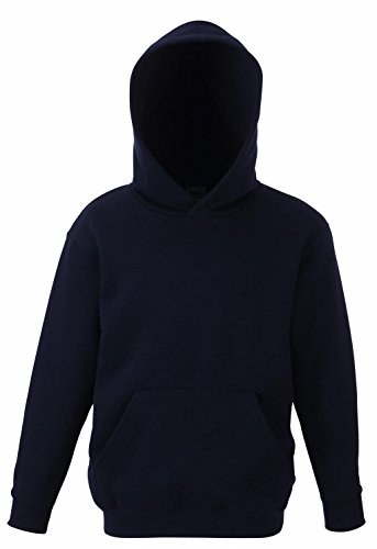Fruit of the Loom: Kids` Hooded Sweat 62-043-0, Größe:116 (5-6);Farbe:Deep Navy von Fruit of the Loom