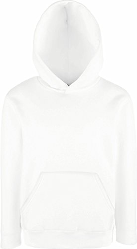 Fruit of the Loom: Kids` Hooded Sweat 62-043-0, Größe:140 (9-11);Farbe:White von Fruit of the Loom